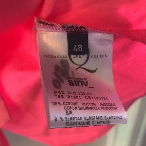 McQ by Alexander McQueen Pink Vest Style Blouse size 48 - Picture 6 of 6